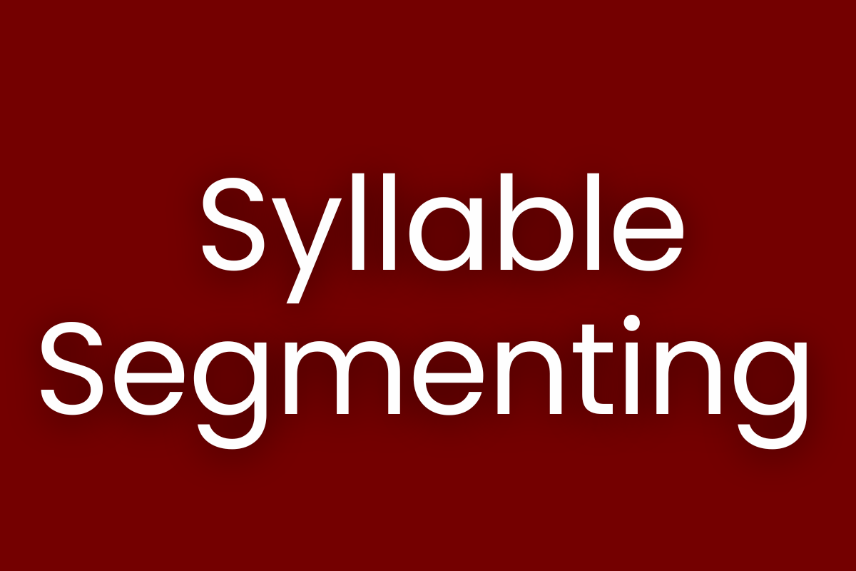 Syllable Segmenting