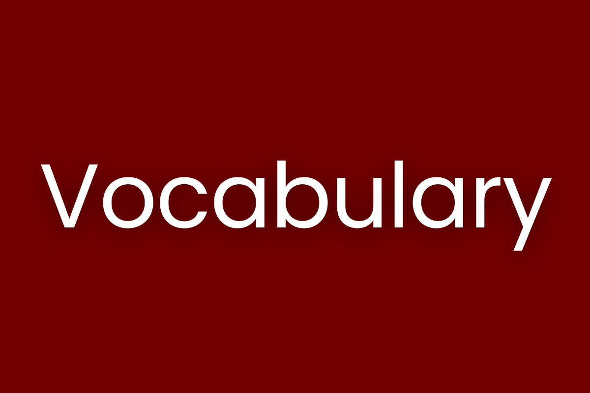 Vocabulary